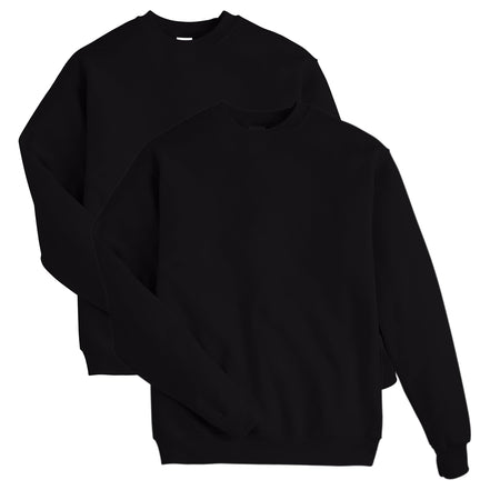 Hanes Men's EcoSmart Sweatshirt, Black, Large