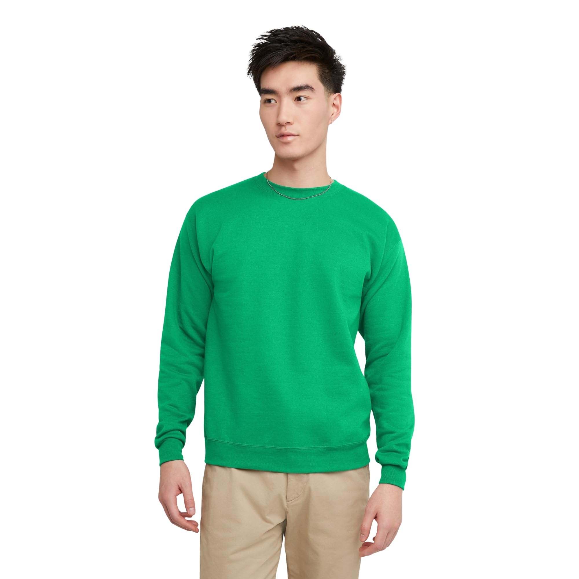 Hanes Men's EcoSmart Sweatshirt, Black, Large