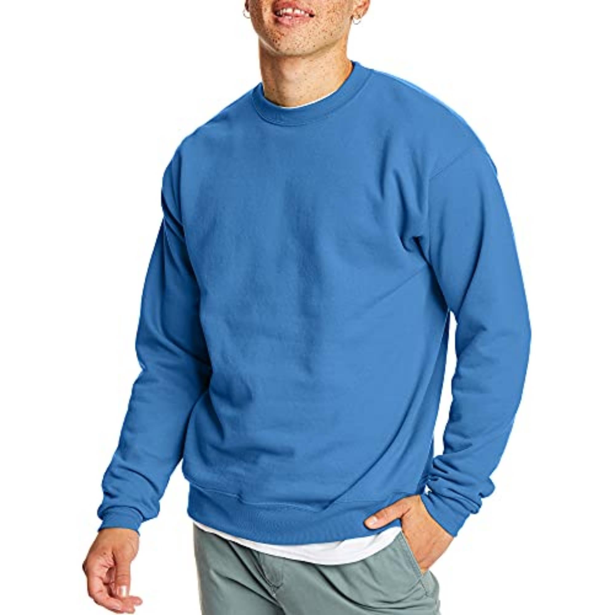 Hanes Men's EcoSmart Sweatshirt, Black, Large