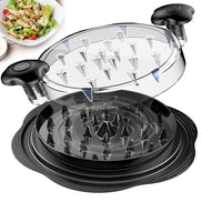 SURETIVIAN Chicken Shredder Large Chicken Breast Shredder Tool Twist with Brush&Fork, Visible Meat Shredder Machine, Strong Anti-Slip Strip, Ergonomic Handle, BPA Free, Suitable for Pork Beef Chicken