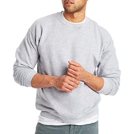 Hanes Men's EcoSmart Sweatshirt, Black, Large