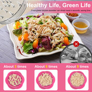 SURETIVIAN Chicken Shredder Large Chicken Breast Shredder Tool Twist with Brush&Fork, Visible Meat Shredder Machine, Strong Anti-Slip Strip, Ergonomic Handle, BPA Free, Suitable for Pork Beef Chicken