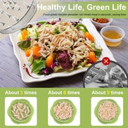 SURETIVIAN Chicken Shredder Large Chicken Breast Shredder Tool Twist with Brush&Fork, Visible Meat Shredder Machine, Strong Anti-Slip Strip, Ergonomic Handle, BPA Free, Suitable for Pork Beef Chicken