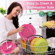 SURETIVIAN Chicken Shredder Large Chicken Breast Shredder Tool Twist with Brush&Fork, Visible Meat Shredder Machine, Strong Anti-Slip Strip, Ergonomic Handle, BPA Free, Suitable for Pork Beef Chicken